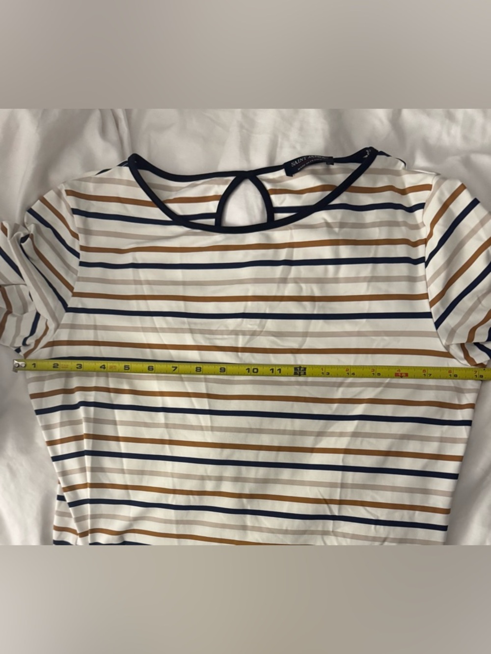 Saint James Breton Stripe UV Dress for Boat Beach or Casual, Size 12 - Picture 8 of 8